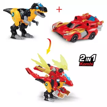 Žaislinė figūrėlė VTech Switch & Go Combo Mega Dragon – transformuojantis automobilis į drakoną