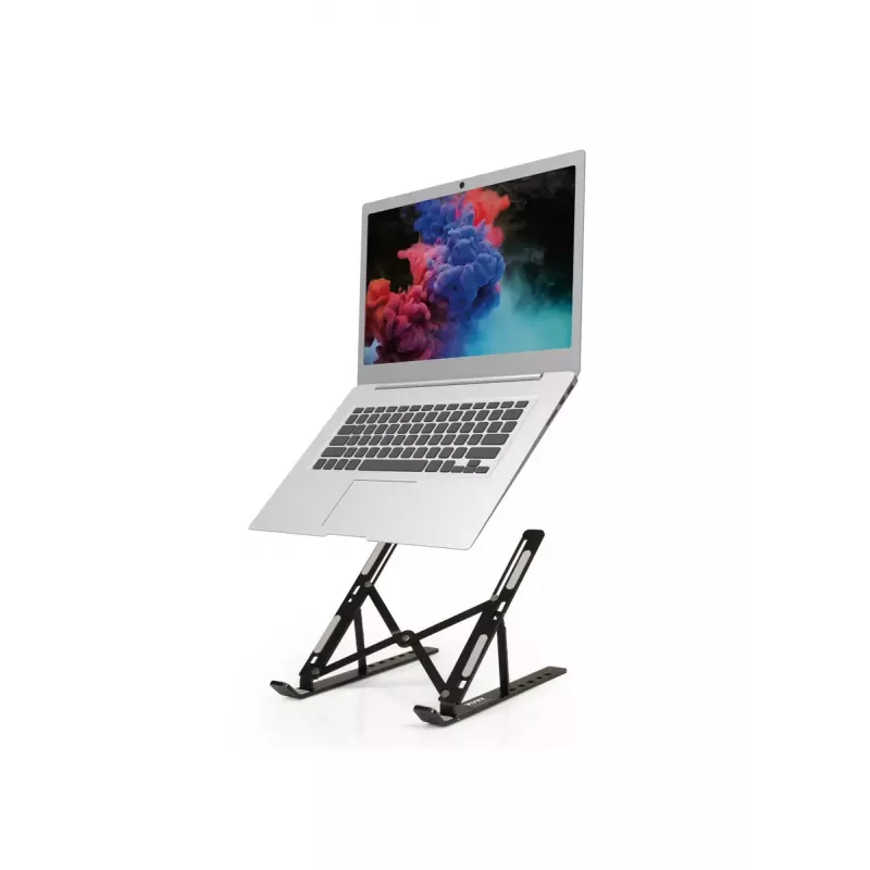 Stovas nešiojamam kompiuteriui Port Designs 901107 Juodas Aliuminis 39.6 cm