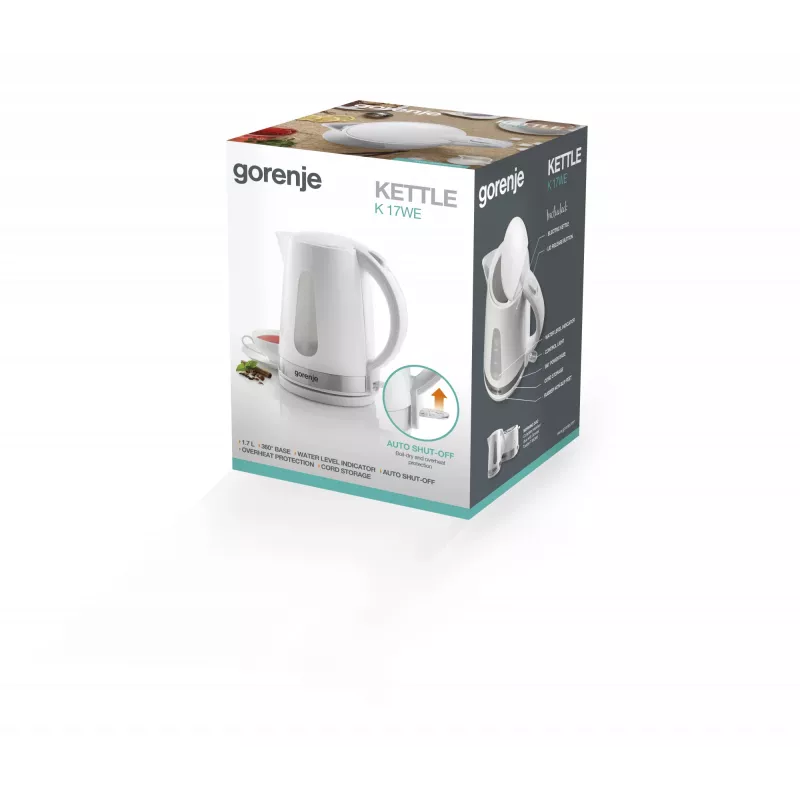 Gorenje K17WE elektrinis virdulys 1,7 l 2200 W Baltas
