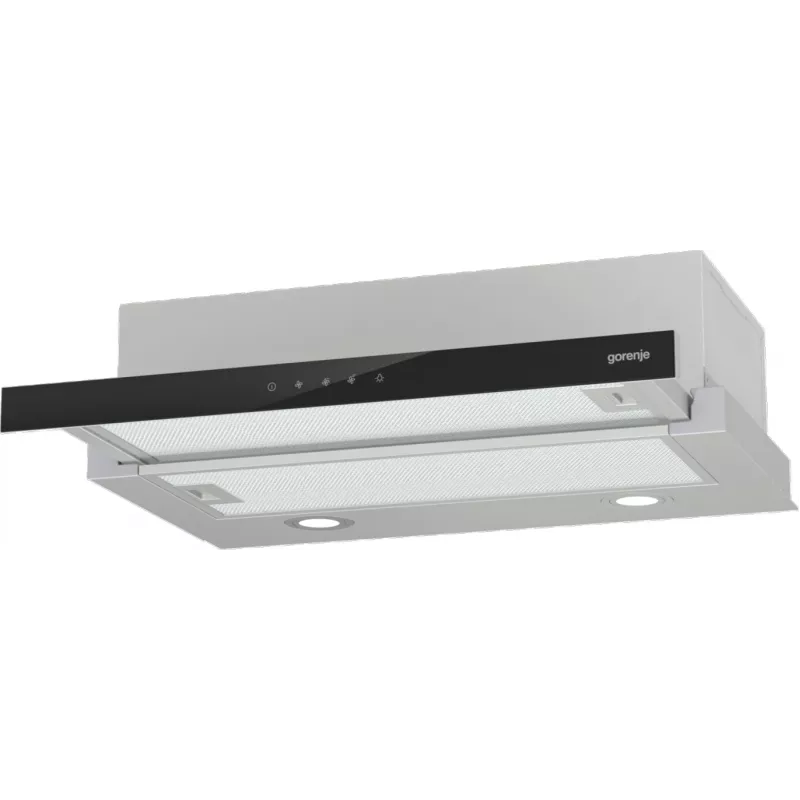 Gorenje TH64E3SGB pusiau įmontuojamas ištraukiamas gartraukis Nerūdijantis plienas 350 m³/h