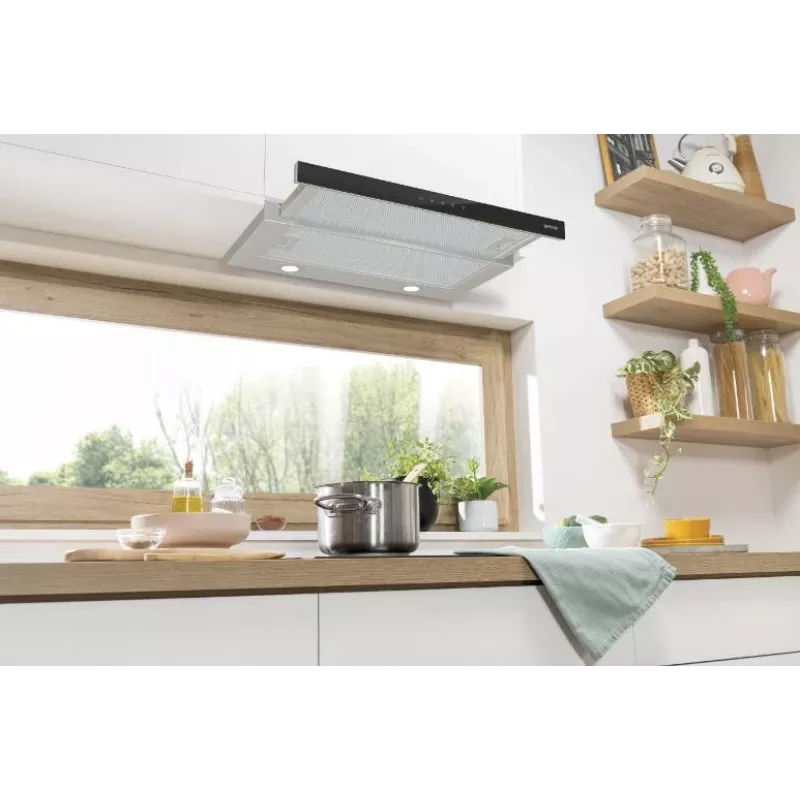 Gorenje TH64E3SGB pusiau įmontuojamas ištraukiamas gartraukis Nerūdijantis plienas 350 m³/h