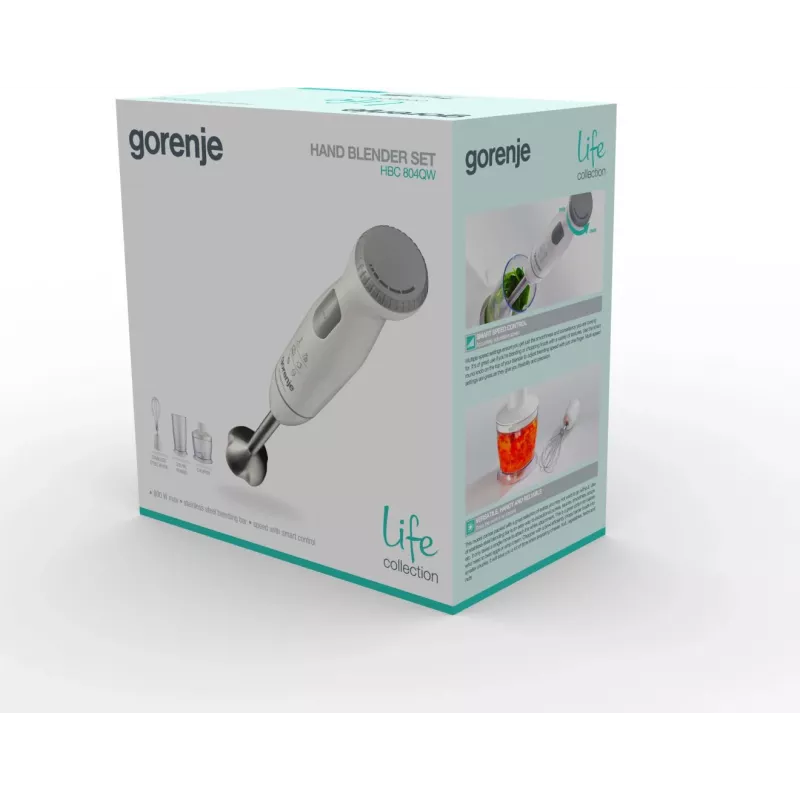 Gorenje HBC804QW Panardinis blenderis 0,5 L 800 W Baltas