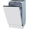 Gorenje indaplovė GV561D10 BK070, visiškai įmontuojama, siaura (45 cm), balta, juoda, mygtukai