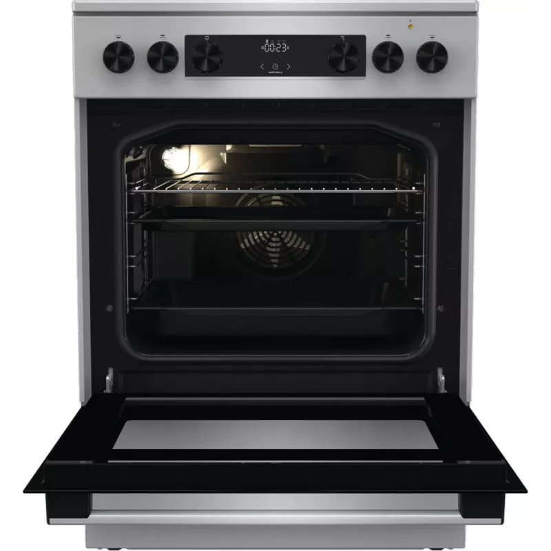 Gorenje GECS6C70XC laisvai pastatoma viryklė su elektrine spiraline kaitviete, nerūdijantis plienas