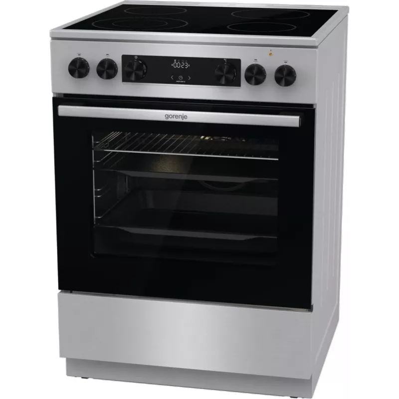 Gorenje GECS6C70XC laisvai pastatoma viryklė su elektrine spiraline kaitviete, nerūdijantis plienas