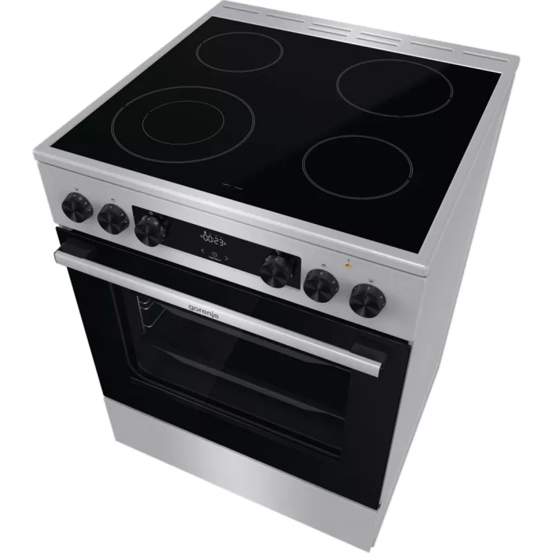 Gorenje GECS6C70XC laisvai pastatoma viryklė su elektrine spiraline kaitviete, nerūdijantis plienas