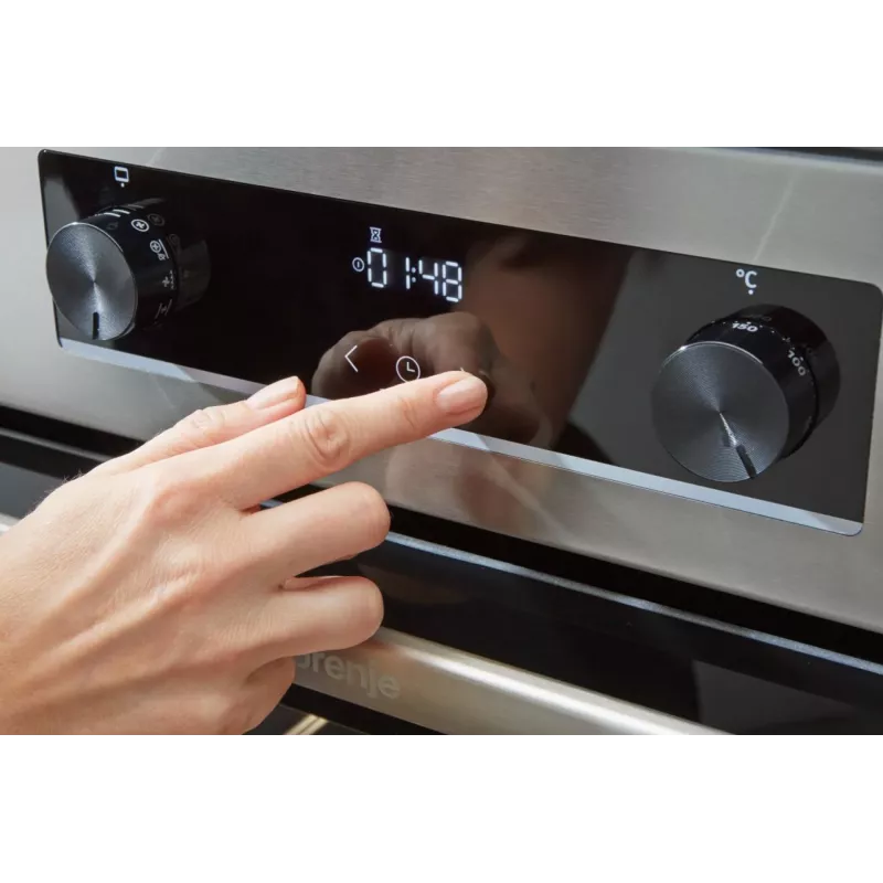 Gorenje GECS6C70XC laisvai pastatoma viryklė su elektrine spiraline kaitviete, nerūdijantis plienas