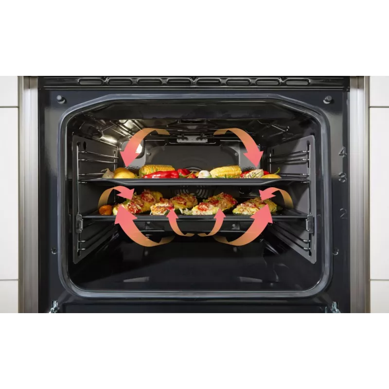 Gorenje GECS6C70XC laisvai pastatoma viryklė su elektrine spiraline kaitviete, nerūdijantis plienas