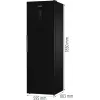 Šaldiklis Gorenje G600 Frysskåp FN619EABK6 H247B, 280 L, 12.6 kg/24h, SN-N, No Frost, E, Juodas