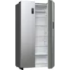 Šaldytuvas Gorenje Side by Side NRR9185DAXLWD BK065B, laisvai pastatomas, amerikietiškos durelės, pilkas, LED, ant durelių, R600a