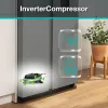 Šaldytuvas Gorenje Side by Side NRR9185DAXLWD BK065B, laisvai pastatomas, amerikietiškos durelės, pilkas, LED, ant durelių, R600a