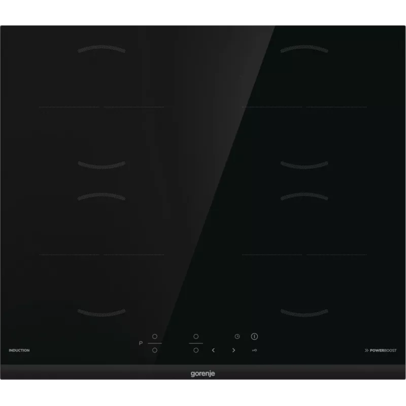Gorenje GI6401BCE RAL9017 įmontuojama indukcinė kaitlentė, 4 zonos, 59,5 cm, juoda