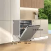 Gorenje GV642C65 Pilnai įmontuojama indaplovė 14 komplektų