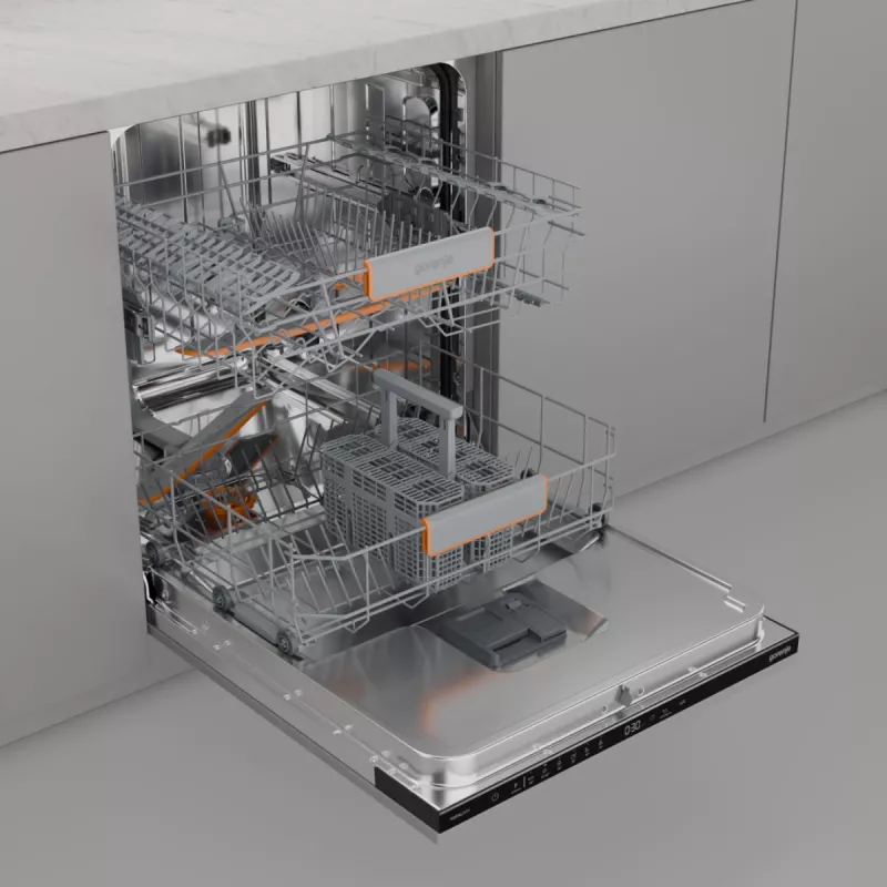 Gorenje GV642C65 Pilnai įmontuojama indaplovė 14 komplektų