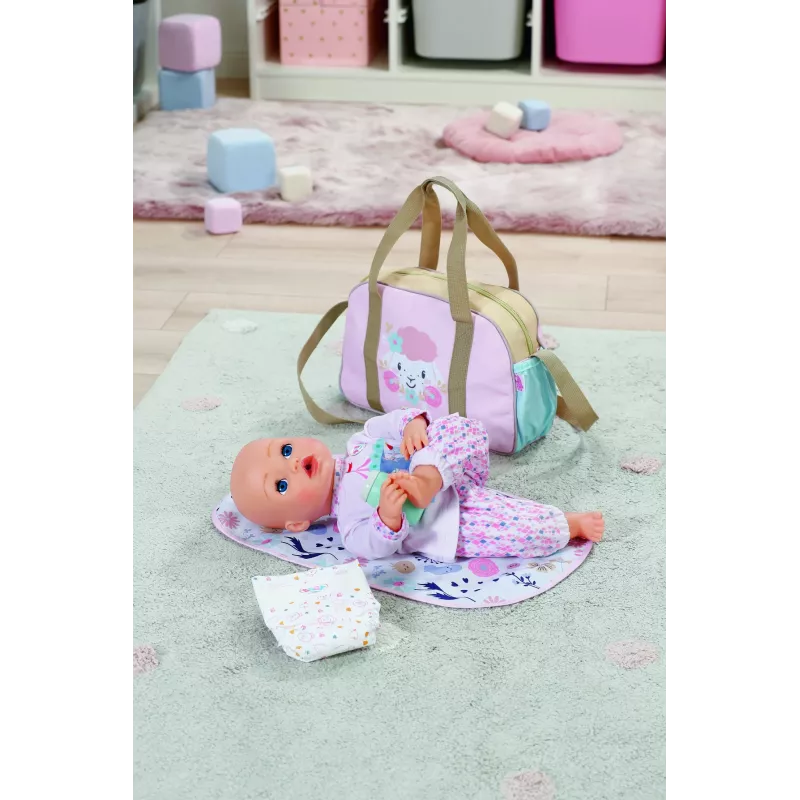 BABY born keičiamasis krepšys Flower lėlių sauskelnių krepšys