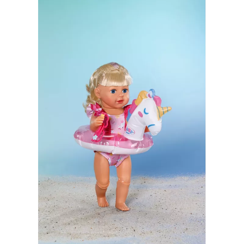 BABY born maudymosi komplektas Vienaragis 43 cm – lėlės maudymosi kostiumėlis