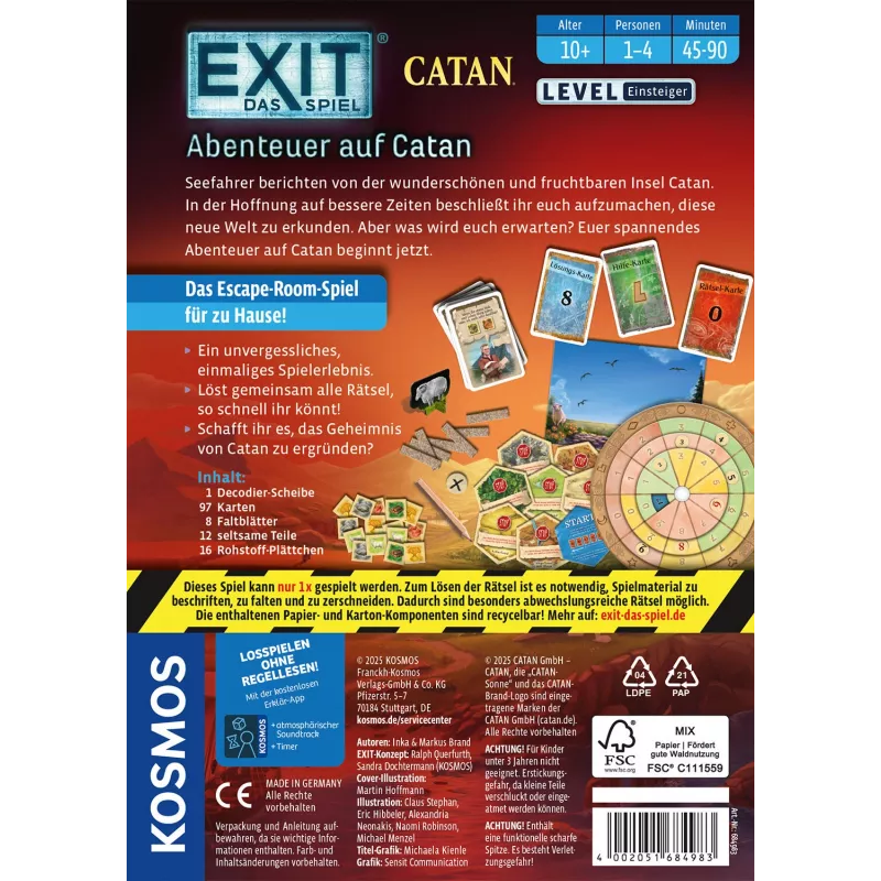 Kosmos EXIT - Das Spiel Kortų žaidimas Strategija