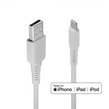 Lindy 2m USB į Lightning laidas, baltas
