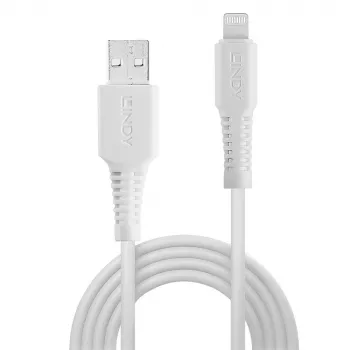 Lindy 2m USB į Lightning laidas, baltas