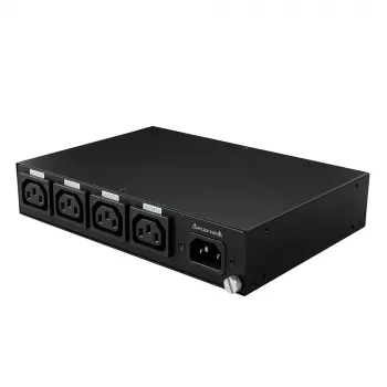 Lindy 32622 nuotolinio maitinimo valdymo blokas (PDU) 4 AC lizdai 1U juodas
