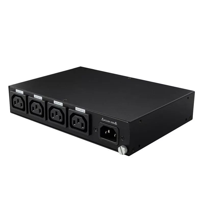 Lindy 32622 nuotolinio maitinimo valdymo blokas (PDU) 4 AC lizdai 1U juodas