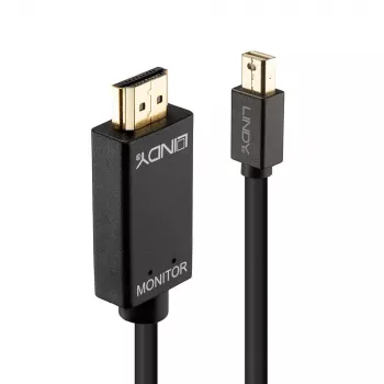 Lindy laidas Mini DisplayPort į HDMI 4K30 (pasyvus) 5m