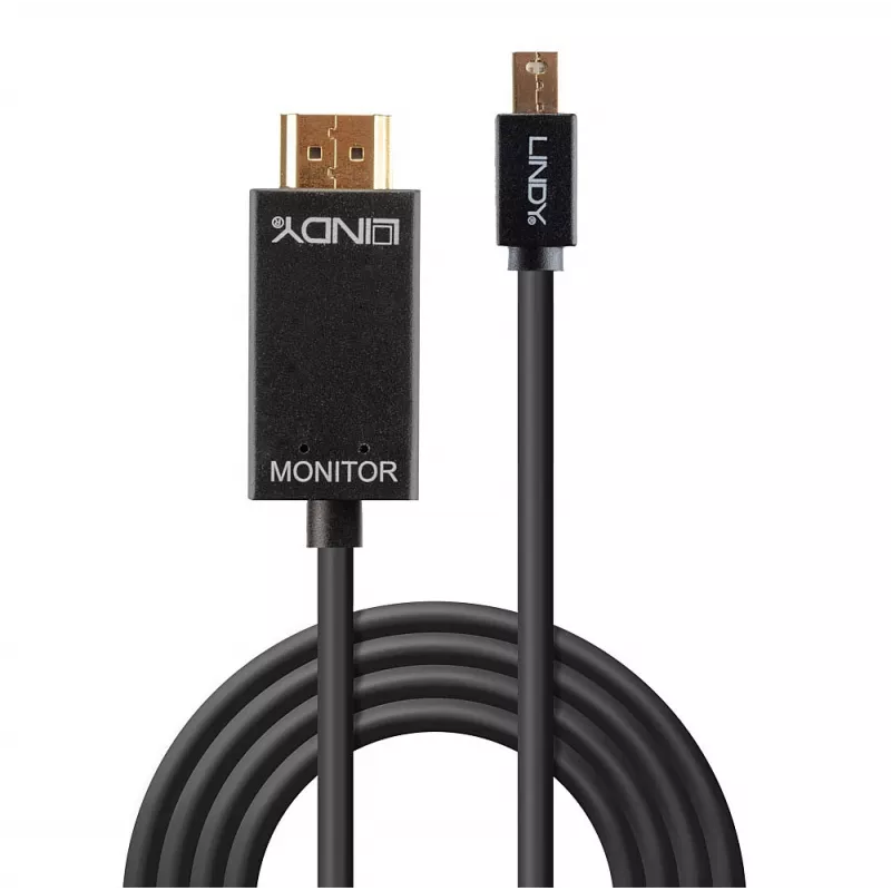 Lindy laidas Mini DisplayPort į HDMI 4K30 (pasyvus) 5m