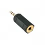 Lindy 35622 garso adapteris 2,5mm kištukas – 3,5mm lizdas, juodas