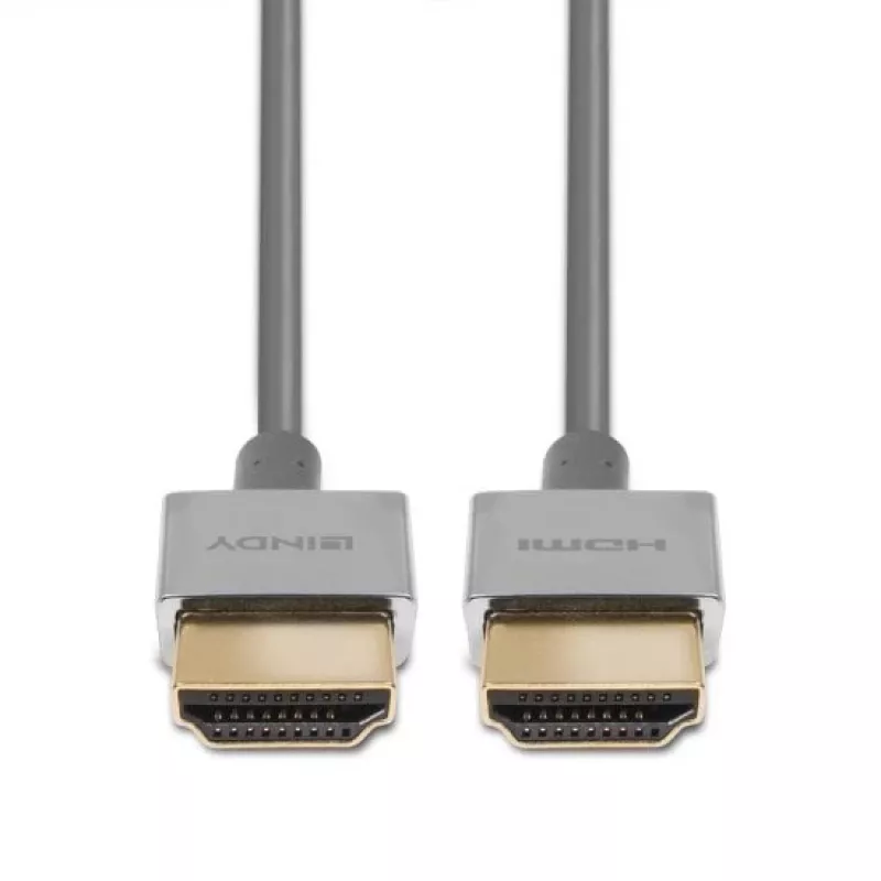 Lindy Ultra High Speed HDMI Slim Cable 0.5m, 0.5 m, HDMI Type A (Standartinis), HDMI Type A (Standartinis), 48 Gbit/s, Baltas