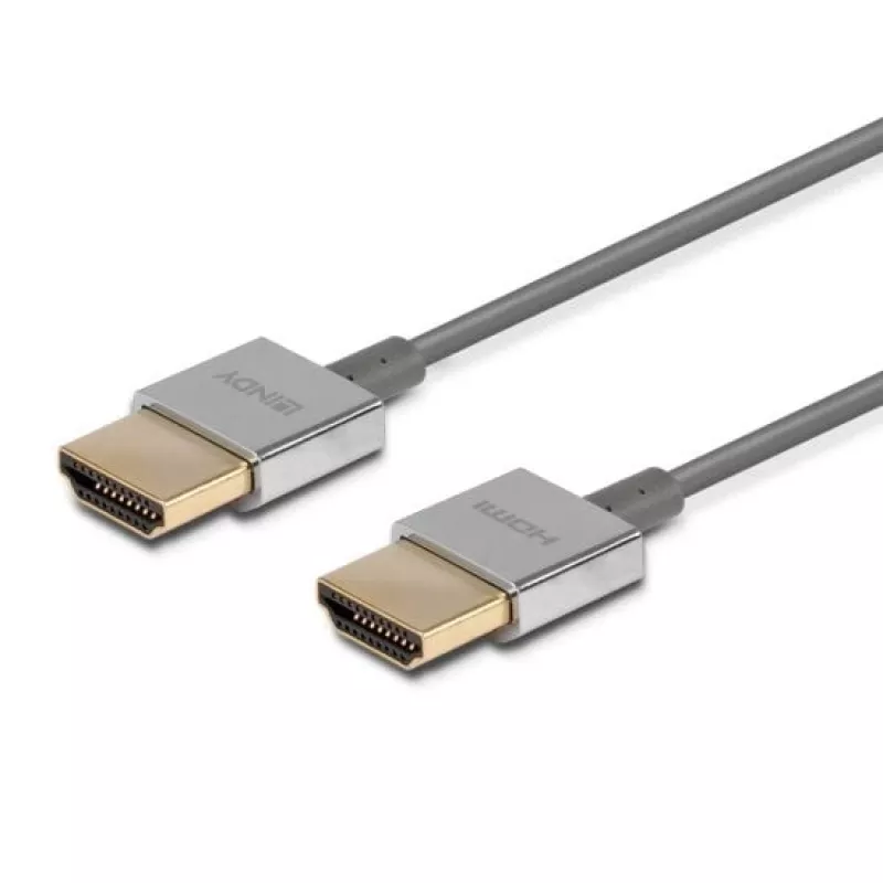 Lindy Ultra High Speed HDMI Slim Cable 0.5m, 0.5 m, HDMI Type A (Standartinis), HDMI Type A (Standartinis), 48 Gbit/s, Baltas