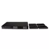 Lindy 150m Cat.6 4x4 HDMI 4K60 HDBaseT Matricos Prailgintuvas, 3840 x 2160 pikselių, AV siųstuvas ir imtuvas, 150 m, Laidinis, Juodas, HDCP