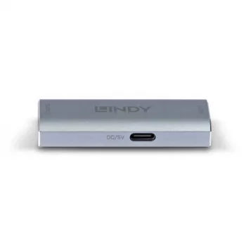 Lindy DisplayPort 1.4 kartotuvas, 7680 x 4320 pikselių, AV kartotuvas, 40 m, laidinis, sidabrinis
