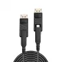 Lindy 40 m šviesolaidinis hibridinis Mini DisplayPort 1.4 laidas su nuimamomis DP jungtimis