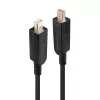 Lindy 40 m šviesolaidinis hibridinis Mini DisplayPort 1.4 laidas su nuimamomis DP jungtimis