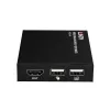 Lindy HDMI, KVM ir IR per IP imtuvas, 150 m, Cat5e/Cat6, juodas, metalinis