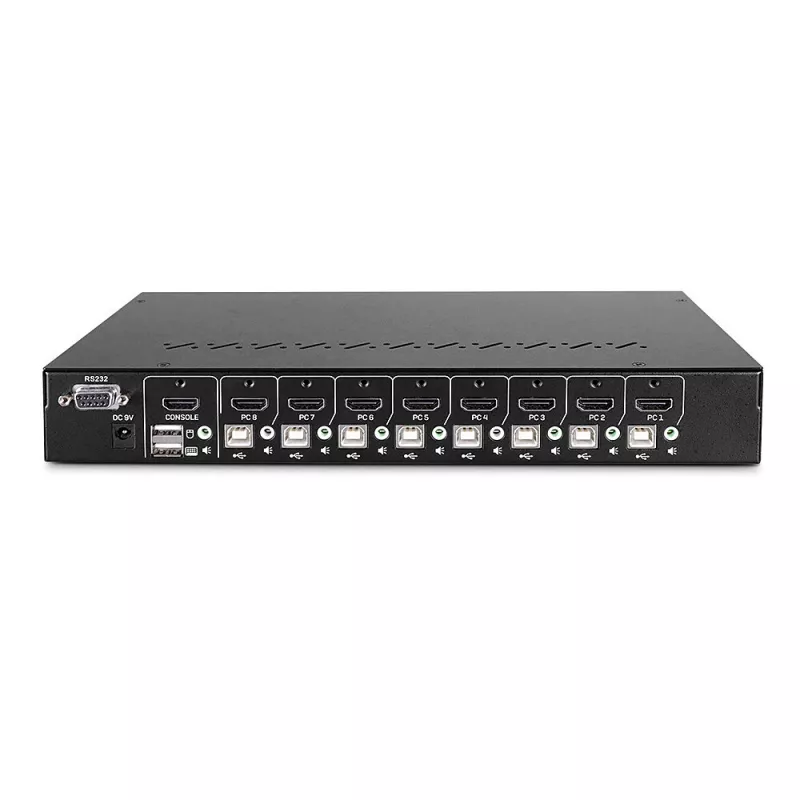 Lindy 39538 KVM jungiklis, 2 prievadai, HDMI, 4K 60Hz, 1U, juodas
