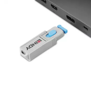 Lindy 40325 prievado blokatorius DisplayPort mėlynas ABS 10 vnt.