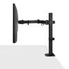 Lindy Single Adjustable Display Mount, 8 kg, 33 cm (13 col.), 81,3 cm (32 col.), 75 x 75 mm, 100 x 100 mm, juoda