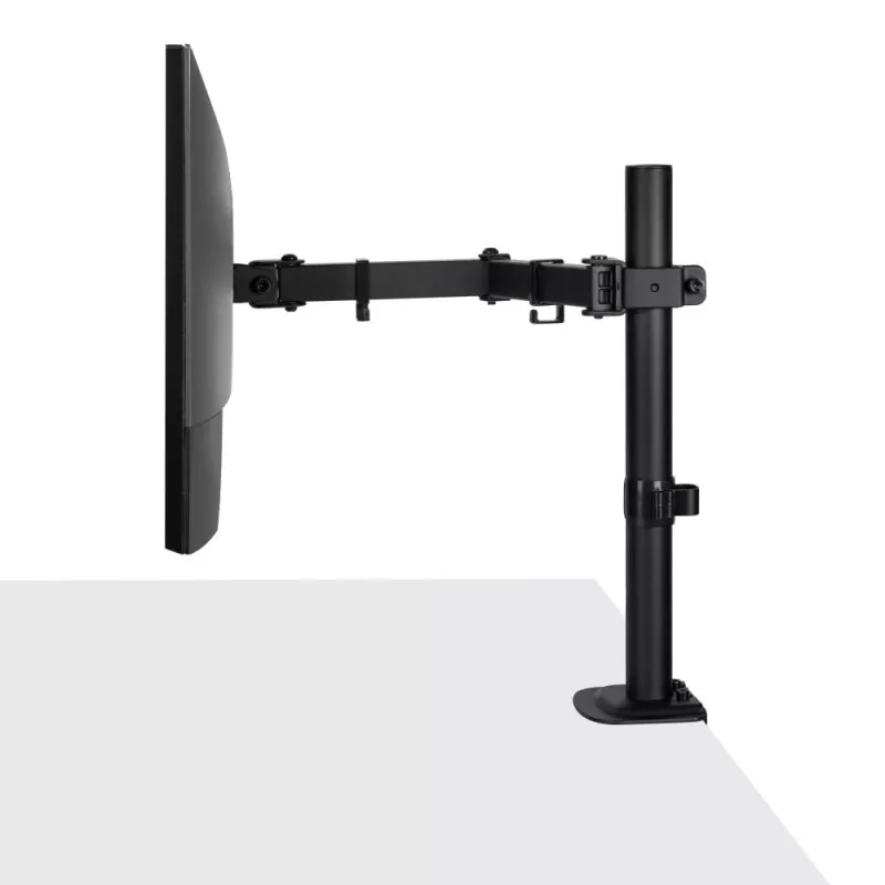 Lindy Single Adjustable Display Mount, 8 kg, 33 cm (13 col.), 81,3 cm (32 col.), 75 x 75 mm, 100 x 100 mm, juoda