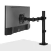 Lindy Single Adjustable Display Mount, 8 kg, 33 cm (13 col.), 81,3 cm (32 col.), 75 x 75 mm, 100 x 100 mm, juoda