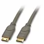 Lindy 0.5m HDMI CAT2 laidas, HDMI Type C (Mini), juodas