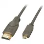 Lindy 0,5 m High Speed Micro HDMI į HDMI laidas, 0,5 m, HDMI A tipo (standartinis), HDMI D tipo (mikro), 3D, 10,2 Gbit/s, juodas