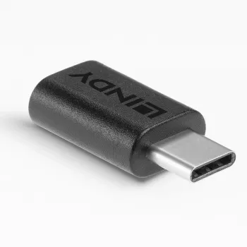 Lindy USB 3.2 Type C į C adapteris, juodas