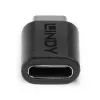 Lindy USB 3.2 Type C į C adapteris, juodas