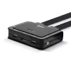 Lindy 2 prievadų DisplayPort 1.2, USB 2.0 ir garso kabelinis KVM jungiklis