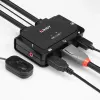 Lindy 2 prievadų DisplayPort 1.2, USB 2.0 ir garso kabelinis KVM jungiklis