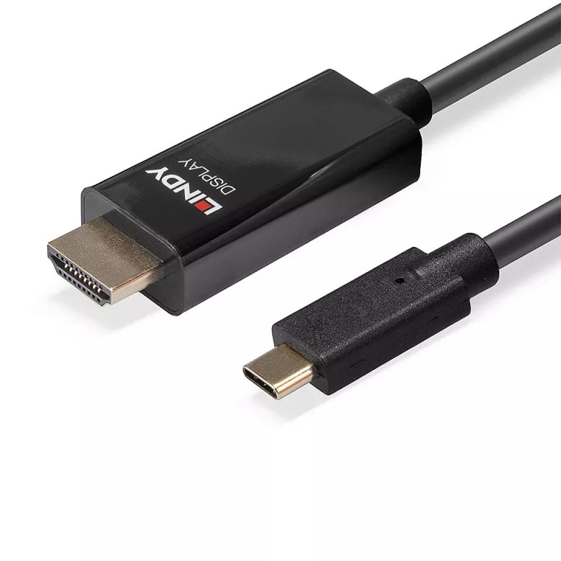 Lindy 10 m USB Type-C į HDMI 4K60 adapterio kabelis su HDR