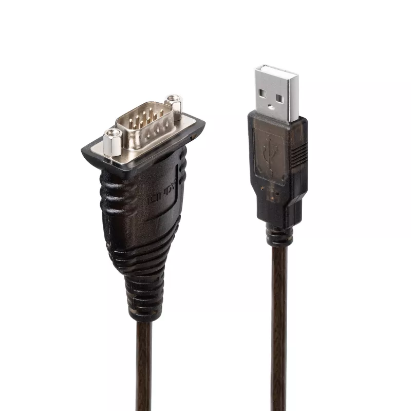 Lindy 43413 USB į RS232 keitiklis su COM prievado išlaikymu, pilka, 1,5 m
