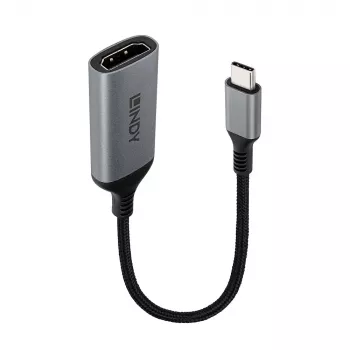 Lindy 43428 USB Type-C į HDMI vaizdo kabelio adapteris 0,15 m pilka