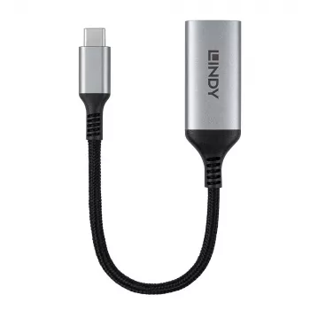Lindy 43428 USB Type-C į HDMI vaizdo kabelio adapteris 0,15 m pilka
